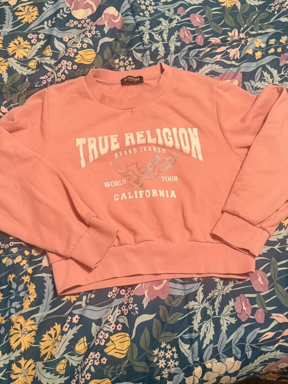 True Religion Pink Crewneck Matching Set